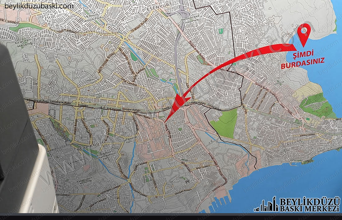 istanbul detaylı harita istenilen ebat üretim mümkün, google haritası değildir