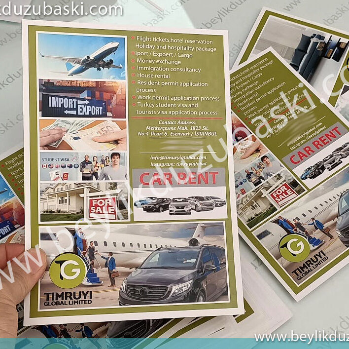 promotional brochure, A5 size, coated paper, fast production, promotional brochure prints, few copy prints, beylikdüzü, edenyurt, emergency, fast brochure printing Esenyurt, beylikdüzü, design support is available