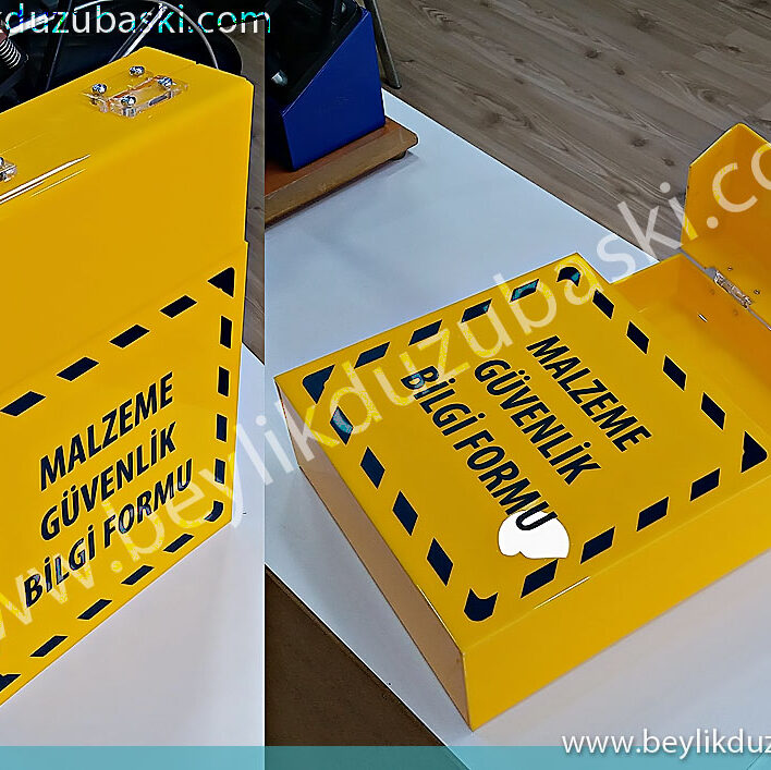 plexi box, material safety data sheet box, plexi lid box production