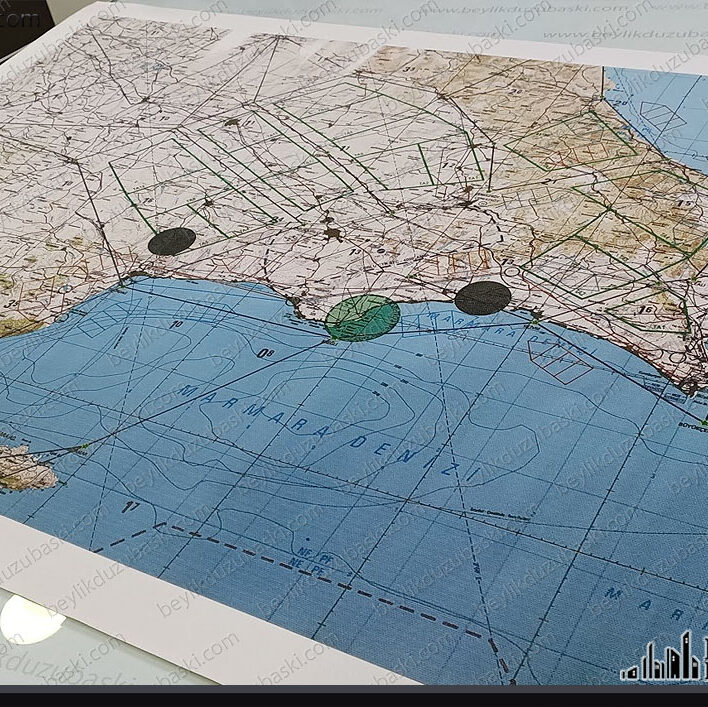 trakya harita baskı, kanvas kumaş üzerine harita baskı, rulo yapılır, katlanır, bez harita, eskitme harita, çeşitli alanlarda kullanmak için, harita baskı