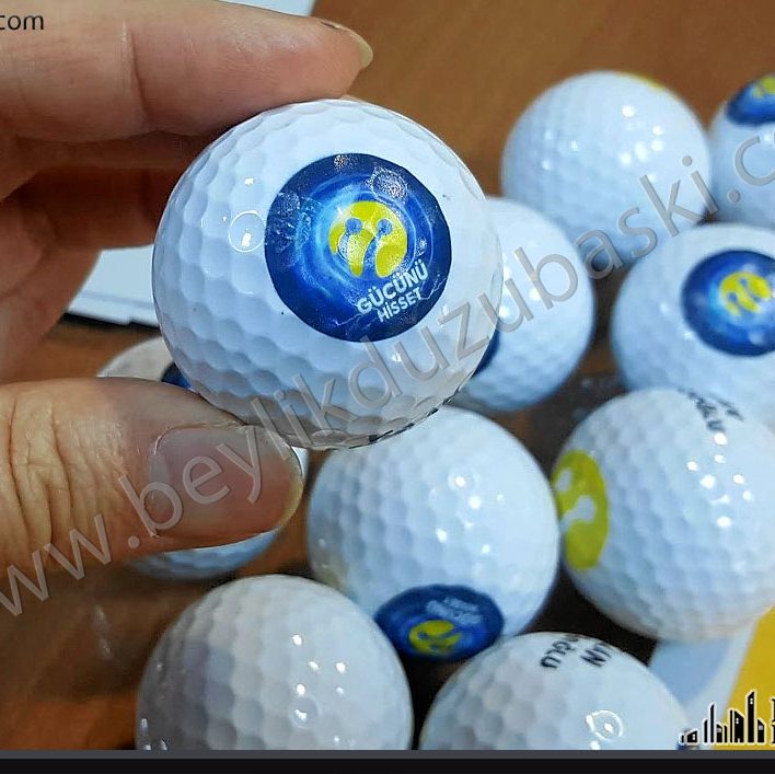 Golf topu baskı, sadece baskı fiyatıdır, ürünü müşteri getirir, numune baskı, adetli baskı yapılır, golf topuna baskı