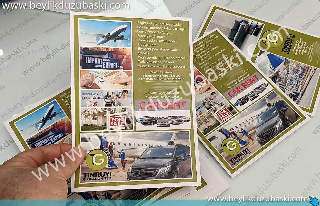 promotional brochure, A5 size, coated paper, fast production, promotional brochure prints, few copy prints, beylikdüzü, edenyurt, emergency, fast brochure printing Esenyurt, beylikdüzü, design support is available