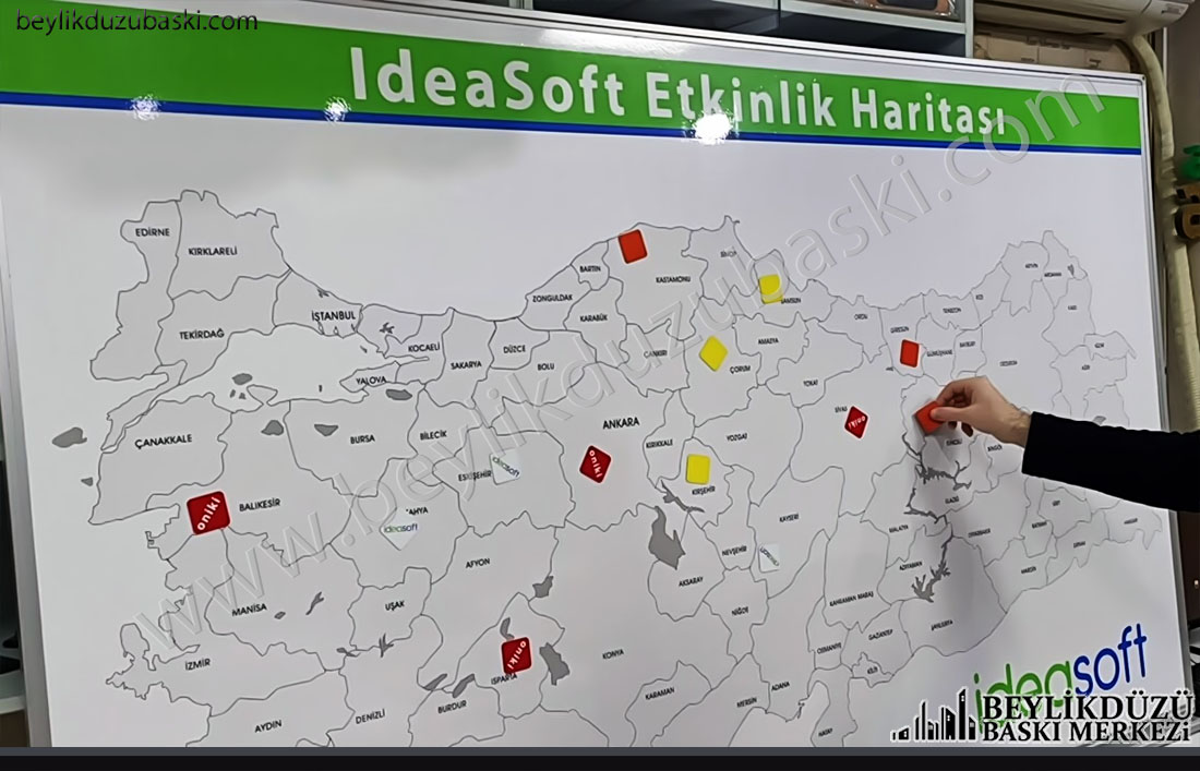 mıknatıslı türkiye haritası, yazılıp silinebilen, türkiye duvar haritası